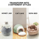 3-in-1 Honey Jar Cat Cave