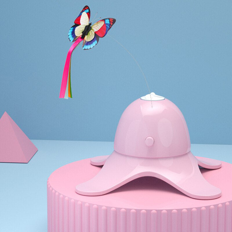 Electric Rotating Butterfly Cat Toy