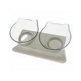 Elevated Cat Shaped Feeding Bowl