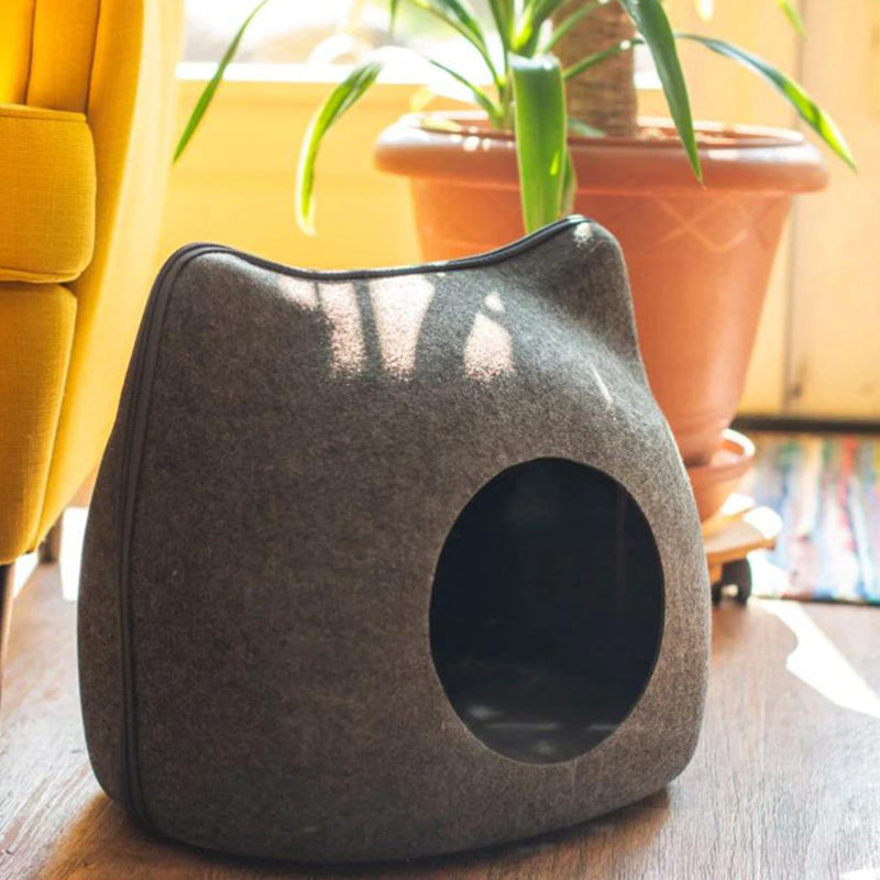 Felted Cat Cave