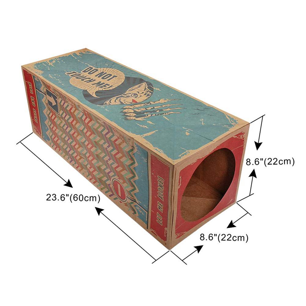 Funny Cardboard Cat Tunnel