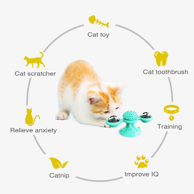 LED Rotatable Catnip Toy