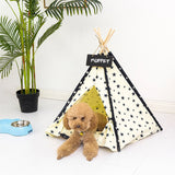 Linen Teepee Pet Tent