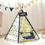 Linen Teepee Pet Tent