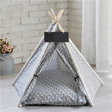 Linen Teepee Pet Tent