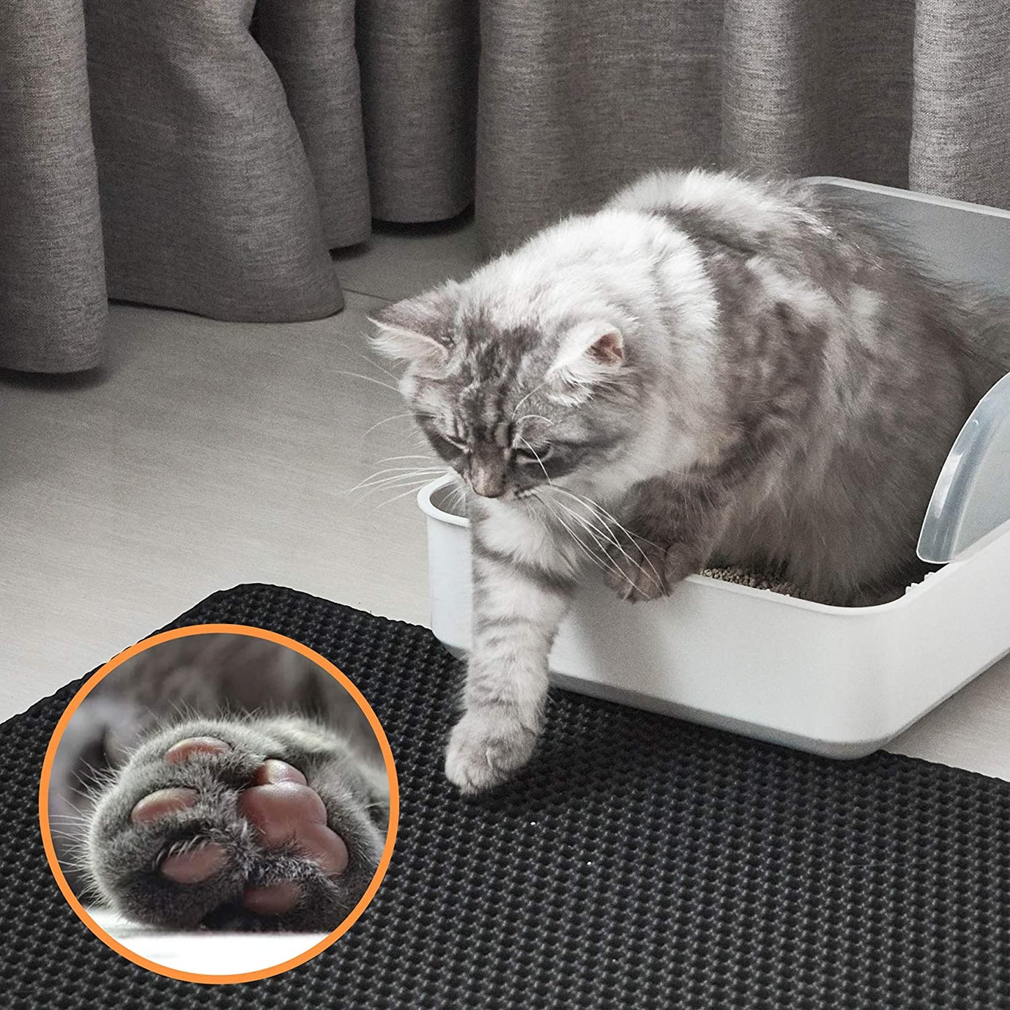 LitterScatter Cat Litter Box Mat