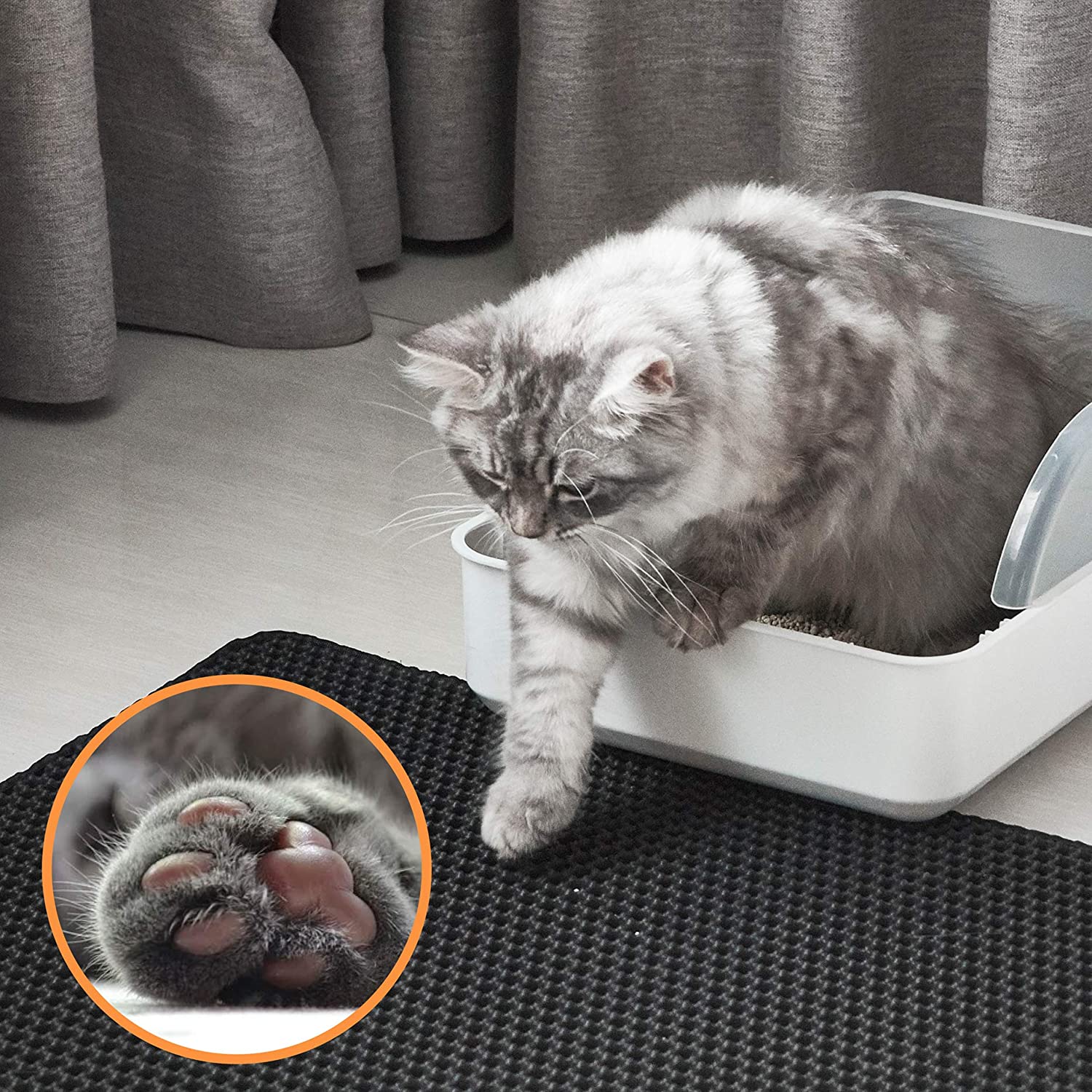 LitterScatter Cat Litter Box Mat
