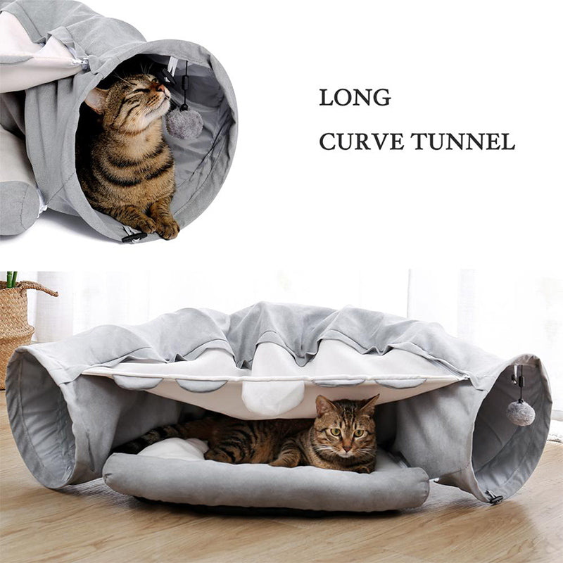 Multifunctional Interactive Cat Tunnel