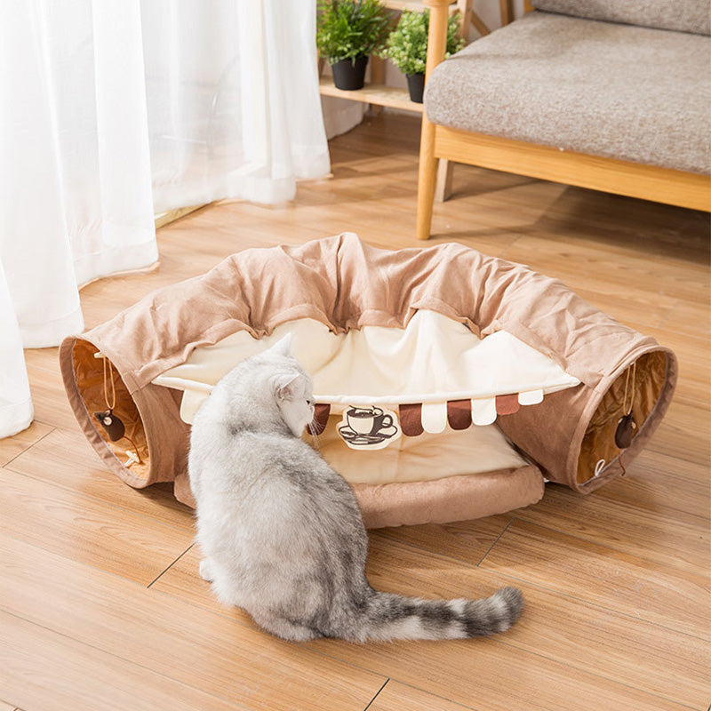 Multifunctional Interactive Cat Tunnel