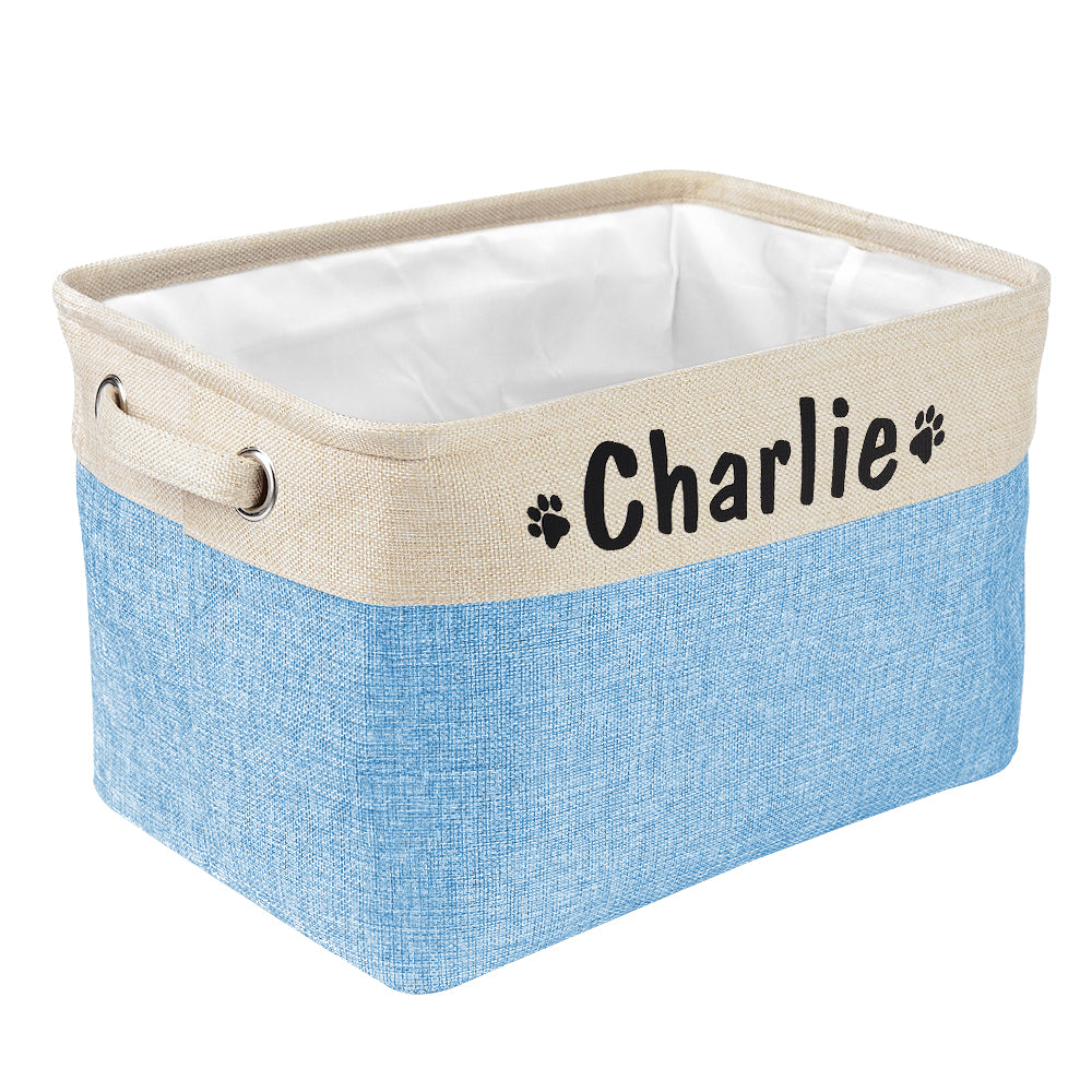 Personalized Dog Toy Basket