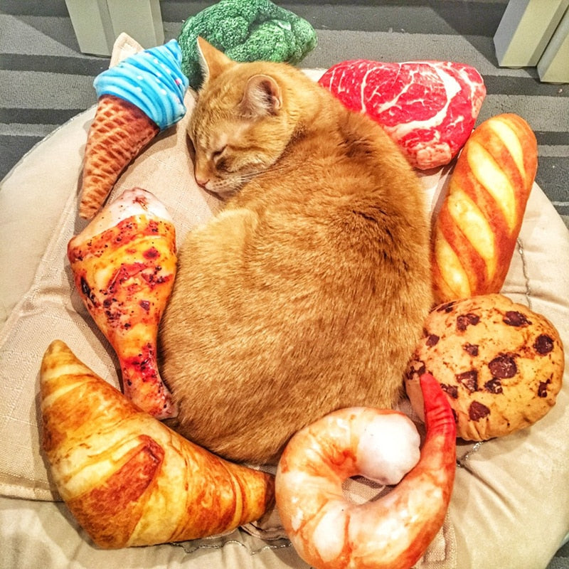 Plush Catnip Foodie Toy