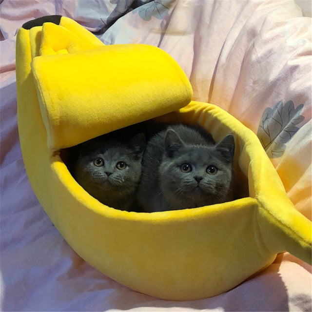 Banana Plush Pet Bed
