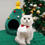 Winter Warm Christmas Cat Tent